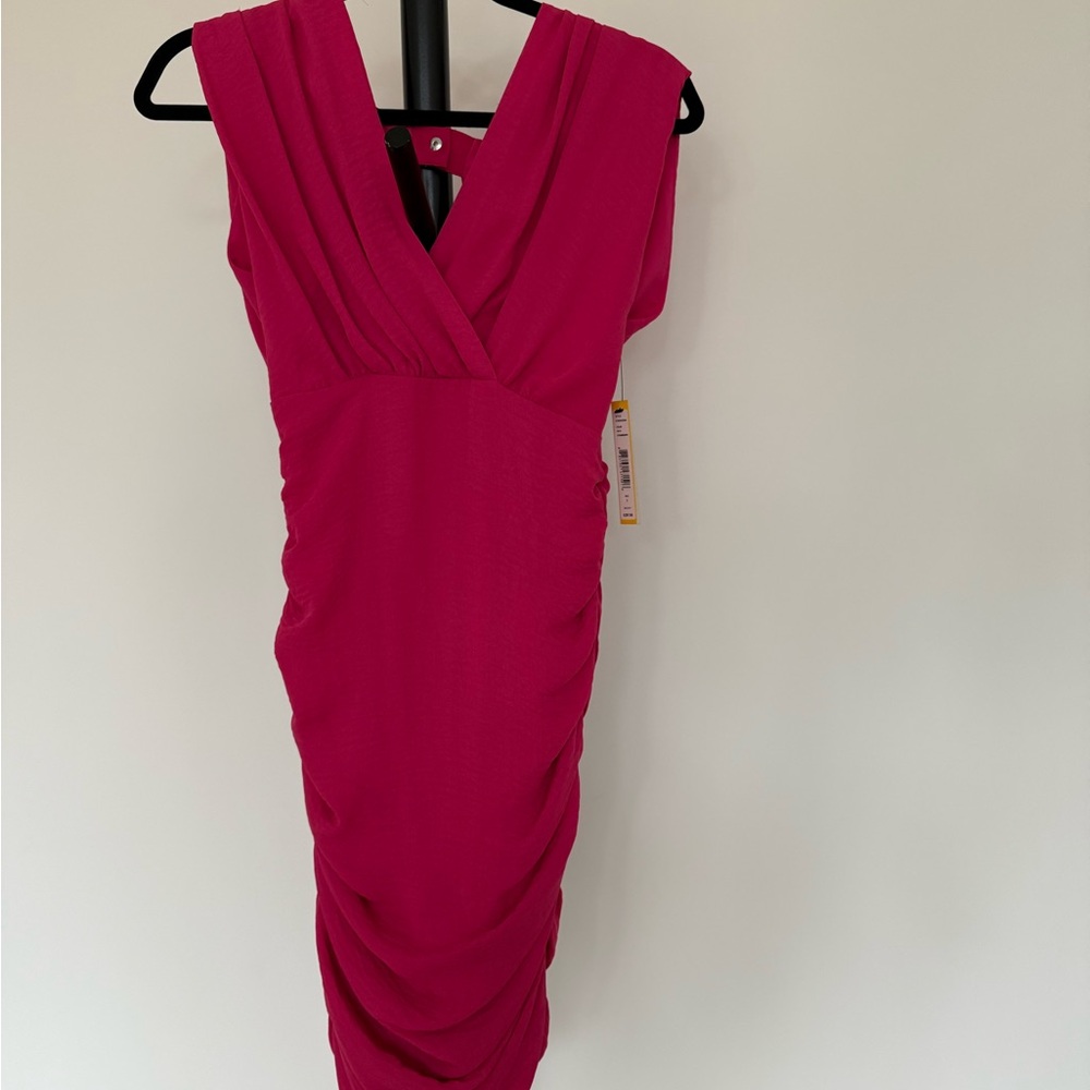 Alice + Olivia Fuchsia Backless Dress